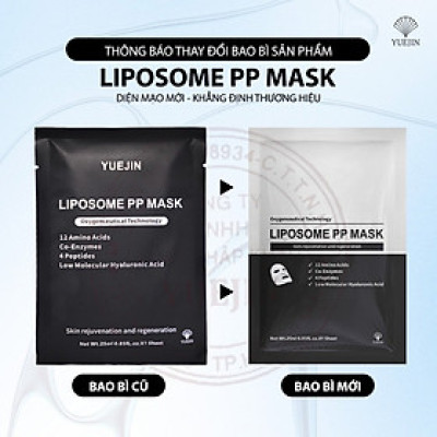 Combo 10 miếng Mặt Nạ YUEJIN Liposome PP Mask (mẫu mới có hộp) hạn 2027 Tái Tạo Đa Tầng Làn Da Nuôi Dưỡng Tế Bào, Phục Hồi Nhanh, Cấp Ẩm
