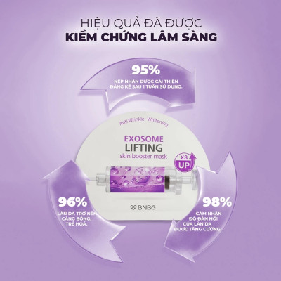 COMBO 10 MẶT NẠ NÂNG CƠ, TRẺ HÓA DA BNBG EXOSOME SKINBOOSTER MASK 30MLX10