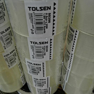 BĂNG KEO TRONG 30m, 50m TOLSEN 50200, 50202 - HÀNH CHÍNH HÃNG
