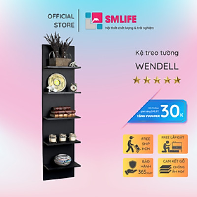 Kệ gỗ trang trí đa năng SMLIFE Wendell