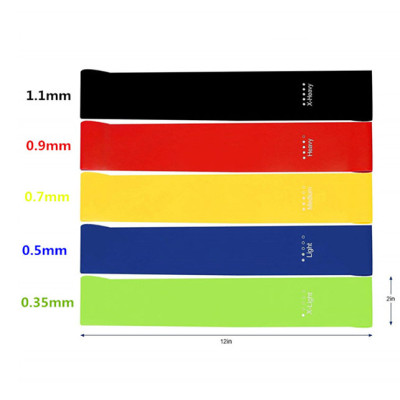 Bộ dây đàn hồi tập gym Rhino R102 dây đàn hồi mini band tập yoga dây đàn hồi kháng lực cao cấp tập thể dục - Hàng chính hãng Rhino Store