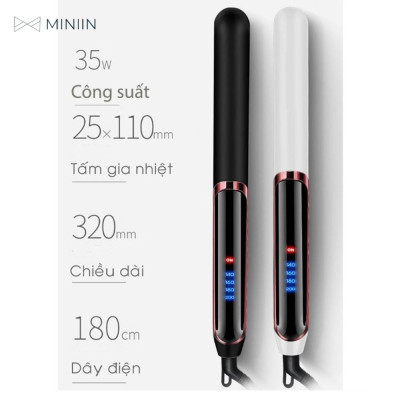 Máy Ép Uốn Là Tóc Đa Năng 3 Trong 1 Cao Cấp Hàng Loại 1 Chính Hãng MINIIN Sang Trọng Kiểu Hàn Quốc - Kết Hợp Duỗi, Tạo Nhiều Kiểu Tóc Thông Minh – Dùng Cho Salon Tóc & Tại Nhà- Tiện Lợi