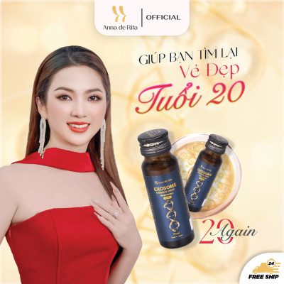 [Anna de Rita] Nước Uống Collagen EXOSOME Premium Drink 60.000MG+ Đẹp Da, Trẻ Hóa (hộp x 1 lọ 50ml)