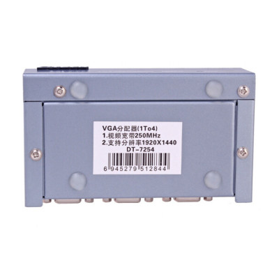 Bộ chia VGA 1 to 4 DTECH (model DT-7254) - Hàng Chính Hãng