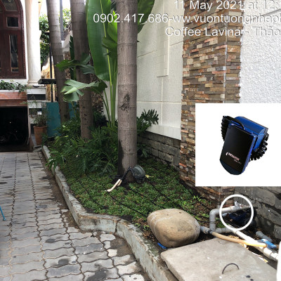 Bộ Hẹn Giờ Tưới Cây Tự Động nhập khẩu Israel dùng pin Hiệu Aquapro nhỏ gọn và tiết kiệm thời gian tưới hàng ngày (Van điều khiển tưới cây tự động)