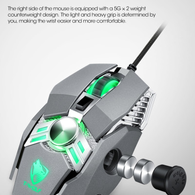  Chuột Gaming T-Wolf V10 Led RGB - Hàng Chính Hãng