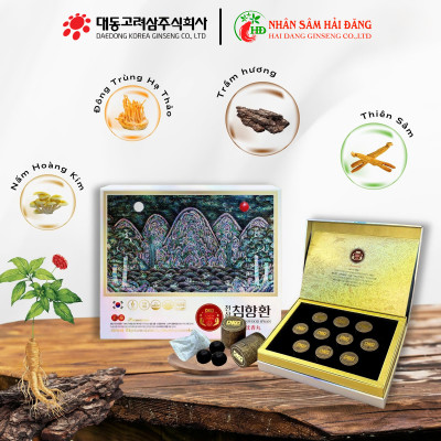 Viên Thiên Sâm Trầm Hương DKG Daedong Chính Hãng Hàn Quốc hộp 10viên