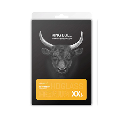 Dán cường lực iPhone 12/12 Pro MIPOW Kingbull HD (2.7D) Premium Full viền đen - Hàng Chính Hãng