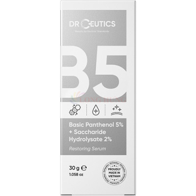 Tinh chất dưỡng ẩm DrCeutics Basic Panthenol 5% + Saccharide Hydrolysate 2% (30g) - Hàng chính hãng