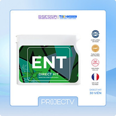 Thực Phẩm Sức Khỏe ENT Direct Hit - Bảo Vệ Xương Khớp - PROJECT V - Hộp 30 Viên - Xuất xứ Pháp, Hàng Chính Hãng