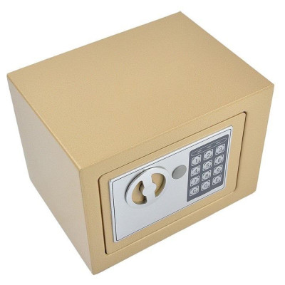 Két sắt mini có khe đút tiền chống trộm bảo mật cao, nhỏ gọn, chống cháy, có ốc vít vào tường- màu giao ngẫu nhiên