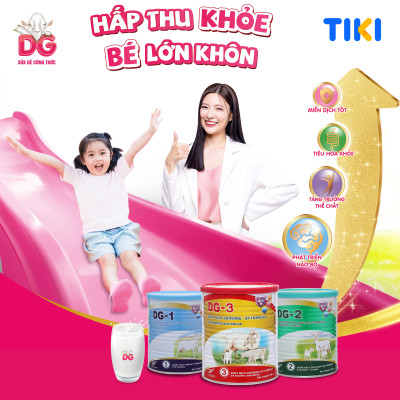 [Tặng Bình Giữ Nhiệt] Combo 3 Lon Sữa Dê Công Thức DG-2 800g (HSD: 7/2026)