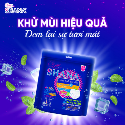 Combo 6 gói Băng Vệ Sinh Quần Peppy Shana Ngày Đêm Siêu Thấm, Freesize, Chống Tràn Tối Đa, Tiết Kiệm 