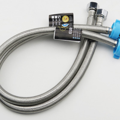 Bộ 2 dây cấp nóng lạnh chịu nhiệt vỏ Inox ruột cao su tổng hợp 50cm Eurolife EL-2DI-50