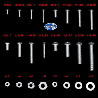 Bộ bù lông ốc vít các loại 900g Milliken