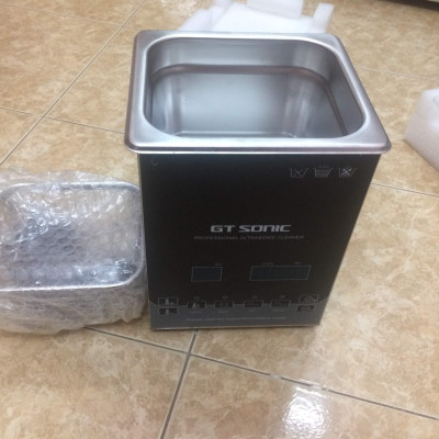 Bể rửa siêu âm GTsonic D2 – 2 lít, thiết bị làm sạch bằng sóng siêu âm công nghệ cao, loại bỏ dầu mỡ, bụi bẩn và cặn bám trong linh kiện điện tử, dụng cụ y tế, phòng thí nghiệm và sản xuất công nghiệp – Hàng chính hãng