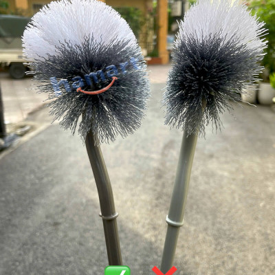 Chổi Cọ Bồn Cầu Nhà Vệ Sinh Đầu Chữ S Cong Kèm Móc Treo Chà Sạch Khe Hẹp WC Cao Cấp