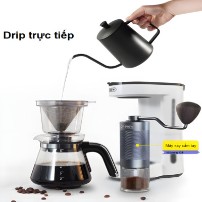 Máy pha cà phê, pha trà tự động Drip Thương hiệu Mỹ cao cấp HiBREW H12, Công suất 700W, Tối đa 6 ly - HÀNG NHẬP KHẨU