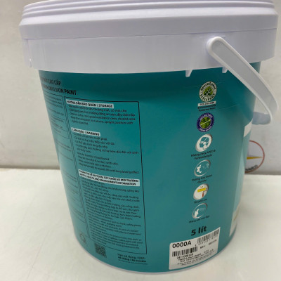 Sơn nước Toa thoải mái lau chùi siêu bóng màu xanh da trời 7411 _5L