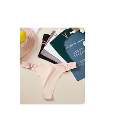 Quần Lót Nữ Lọt Khe Lụa Băng Khóa Chữ V 6073 – Quyến Rũ & Thoải Mái Tối Ưu