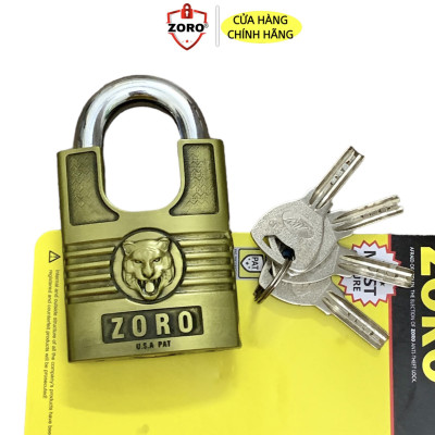 Ổ khóa chống cắt ZORO 6 phân đầu cọp càng chống cắt ,khóa cửa chống gỉ chống nước cao cấp