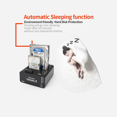 Đế cắm ổ cứng OImaster Dual Bay USB 3.0 đến 2.5 / 3.5 inch SATA Dual Bay HDD SSD