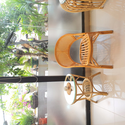 Bộ bàn ghế mây home decore