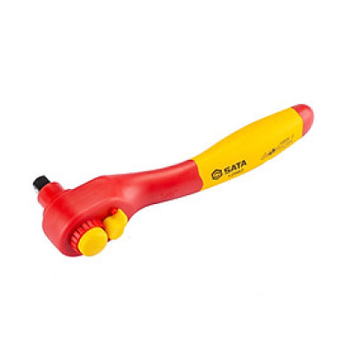 Cờ lê bánh cóc cách điện 1000V VDE đầu 3/8 dài 200mm SATA 12982