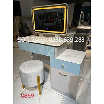 bàn trang điểm nhập khẩu có gương led cb