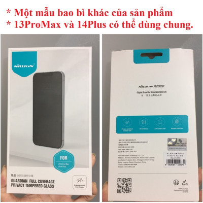 [iP 13Pro Max /14 Plus ] Cường lực chống nhìn trộm full màn hình Nillkin Guardian _  Hàng chính hãng