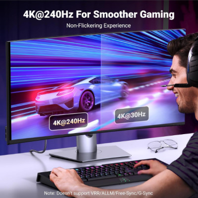 Cáp chuyển đổi DisplayPort sang HDMI 2.1 Ugreen 80395 (1m) , 80397 (2m) - Hàng chính hãng