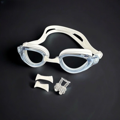 Kính bơi chống tia UV , Chống sương mù , bảo vệ mắt MÀU ĐEN , Dây đeo được làm 100% silicone mềm mại, thoải mái, dành cho vận động viên chuyên nghiệp hoặc người có sở thích đi bơi - Hàng Chính Hãng