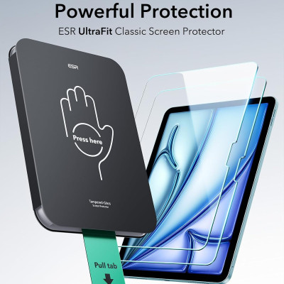 Kính cường lực dán màn hình cho iPad Air 11 inch / iPad Air 13 inch M2 M3 2025/2024 ESR UltraFit Classic Screen Protector - Hàng Chính Hãng