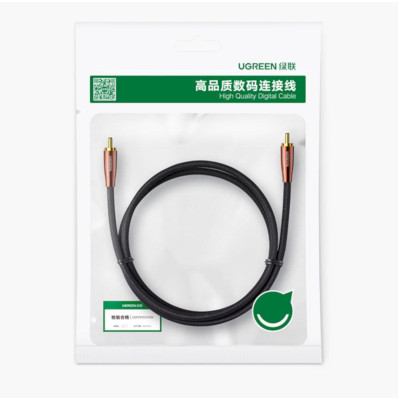 Ugreen UG40299AV155TK 3M 75ohms OD5.5mm Cáp âm thanh đồng trục kỹ thuật số loa siêu trầm SPDIF 5.1 - HÀNG CHÍNH HÃNG