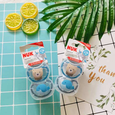 BỘ 2 TI GIẢ NUK SPACE SILICONE