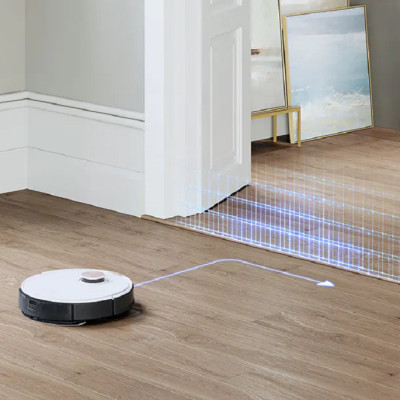 Robot hút bụi lau nhà Ecovacs Deebot T8 Max Plus - hàng nhập khẩu chính hãng full VAT, bảo hành chính hãng 12 tháng bởi Vietnam Robotics, lực hút 1500Pa, thời gian hoạt động 3 giờ liên tục