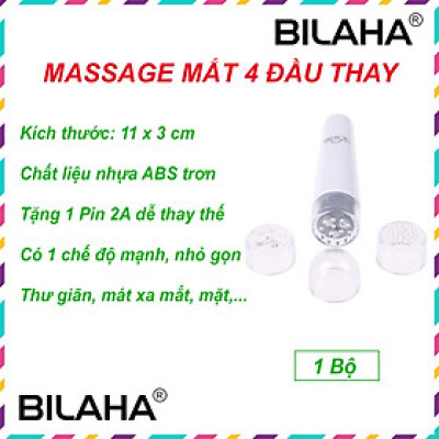 (Chọn mẫu) Bút Mát Xa Mini Đa Năng Kèm Phụ Kiện, Máy Massage Mắt Chống Thâm Quầng, Bọng Mắt (Xả Kho) (Hàng Chính Hãng)
