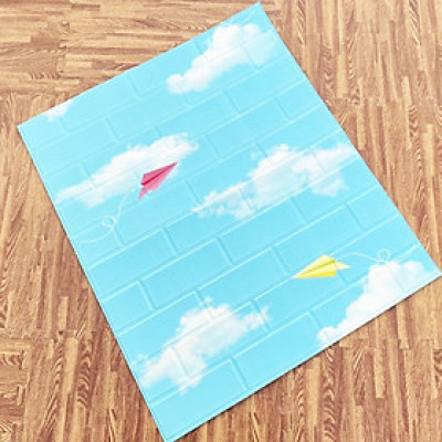 Bộ 20 Tấm Xốp Dán Tường 3D Hoạt Hình Trẻ Em Dễ Thương, Nhiều Hoạt Tiết Cute, Dày Dặn Chống Va Đập 