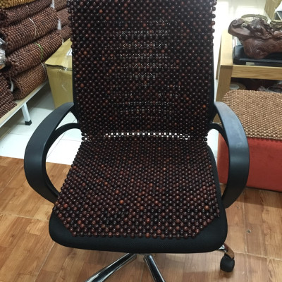 Đệm Lót Ghế Giám Đốc Văn Phòng Hạt Gỗ Cẩm hạt 12ly ( hình thật ) - Nệm , khoác ghế ô tô - Trang trí nội thất phong thủy phòng làm việc , phòng học 