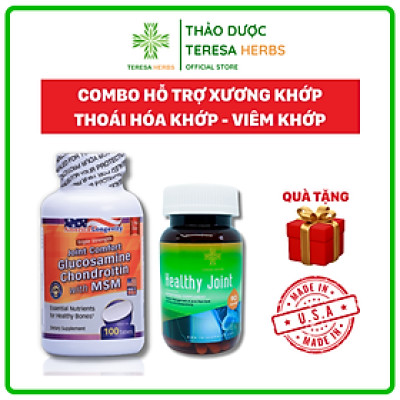Combo Hỗ Trợ Giảm Đau Xương Khớp, Phục Hồi Tổn Thương Sụn Khớp - Nhập Khẩu Chính Hãng Từ Mỹ