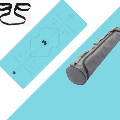 Thảm Yoga Cao Su Định Tuyến PU (Tặng kèm Túi đựng Thảm Và Dây Buộc Thảm)