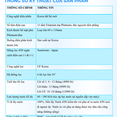 Máy Lọc Nước Điện Giải Ion Kiềm Thương Hiệu ROBOT IonKing 1113 Chế Độ Nóng Thông Minh Lạnh 11 Tấm Điện Cực Titanium Phủ Platinum - Hàng Chính Hãng
