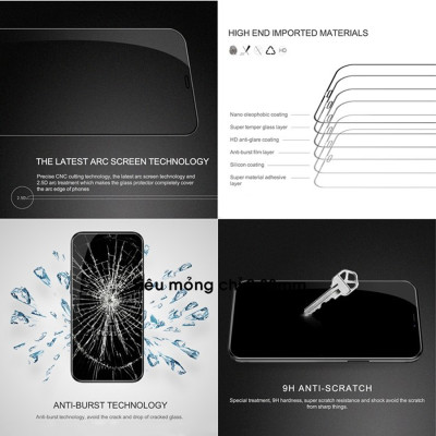 Kính cường lực Nillkin CP+ PRO 2.5D full màn hình 9H cho Iphone 12/12 Pro (6.1) - 12 Pro Max (6.7) - Hàng Chính Hãng