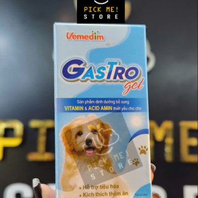 Vemedim Gastro Gel Dinh Dưỡng Phục Hồi Tiêu Hóa Nhanh Chóng cho Chó, đặc biệt sau Parvo