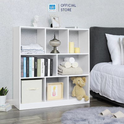 Tủ Sách Hiện Đại Nhiều Ngăn Kích Thước 100 x 97.5 x 30cm Thương Hiệu SIB Decor KSG57