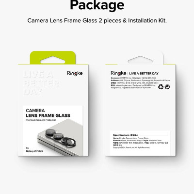 Dán camera dành cho Samsung Galaxy Z Fold 6 RINGKE Lens Frame Glass - Hàng Chính Hãng