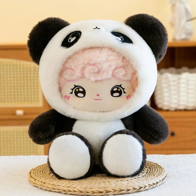 Thú nhồi bông baby three cosplay thỏ, khủng long, gấu trúc đáng yêu - Size từ 25cm đến 50cm - Quà tặng gấu bông êm mịn cho bé