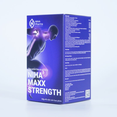 Thực phẩm bảo vệ sức khỏe Niha Maxx Strength - Hỗ Trợ Giảm Đau Nhức Xương Khớp (Hộp 40 Viên)