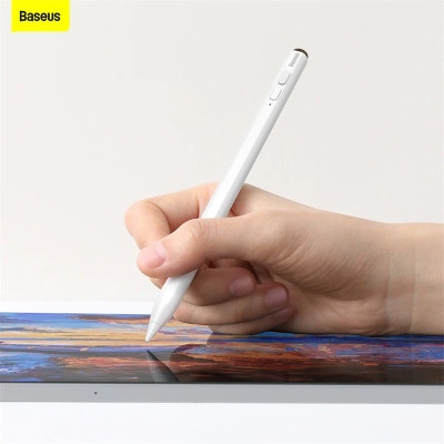 Bút cảm ứng Baseus Smooth Writing Capacitive Stylus dùng cho iPat Pro/ Smartphone/ Tablet Android (Active + Passive Version, Magnetic Adsorption, Tilt & Strength sensitive) - Hàng Chính Hãng