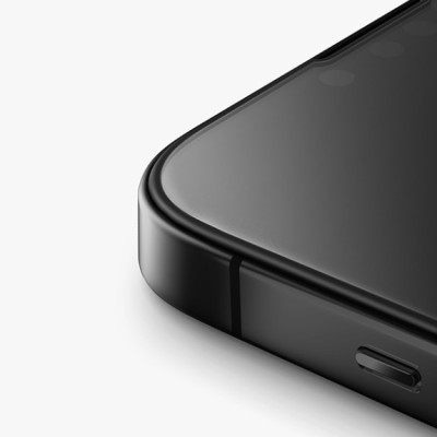 Kính Cường Lực Trong Suốt UNIQ OPTIX Vivid Clear Dành Cho iPhone 14 PRO MAX / 14 PRO / 14 PLUS / 14 / 13 Series, Viền Đen - Hàng Chính Hãng